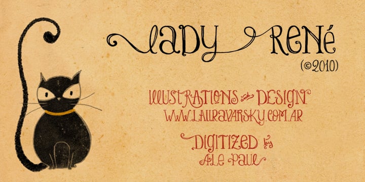 Lady Rene Font Poster 14