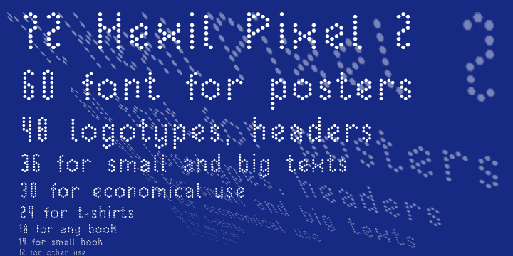 Hexil Pixel 2 Font Poster 1