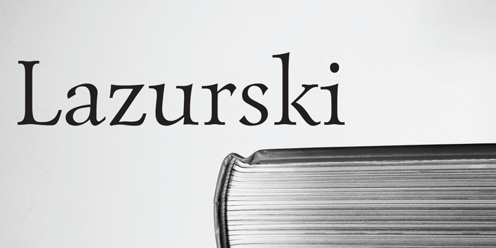 Lazurski Font Poster 2