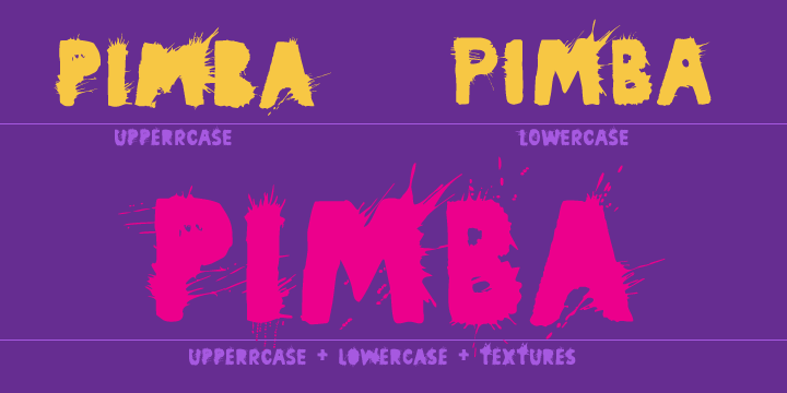 Pimba Font Poster 5