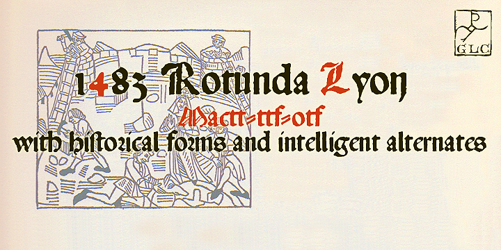 1483 Rotunda Lyon Font Poster 1