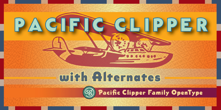 Pacific Clipper SG Font Poster 5