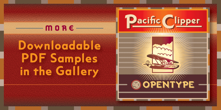 Pacific Clipper SG Font Poster 6