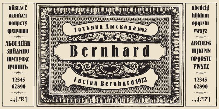 Bernhard Font Poster 1