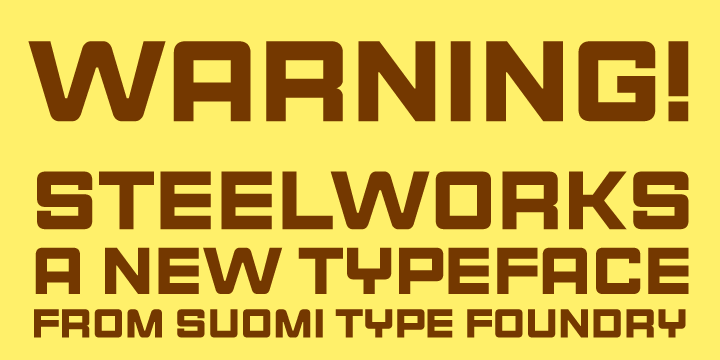 Steelworks Font Poster 1