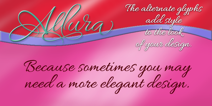Allura Font Poster 7