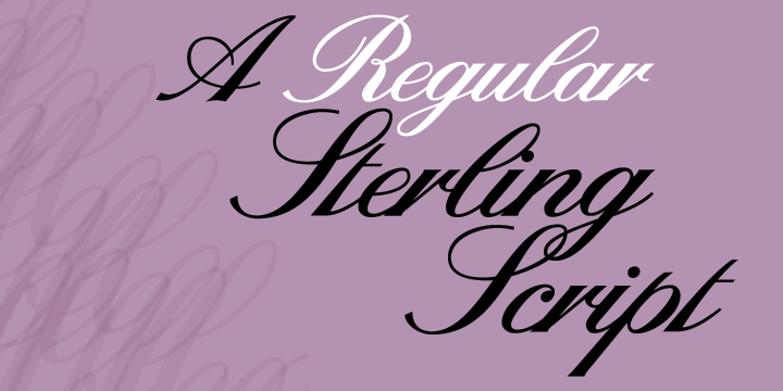 Sterling Script Font Poster 5