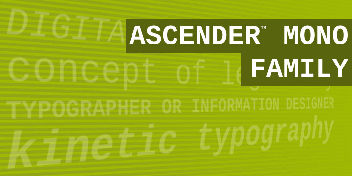Image of Ascender Sans Mono WGL Italic Font