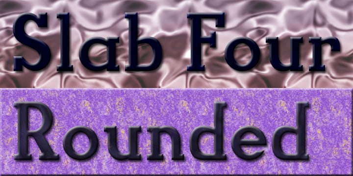 Slab Four Rounded Font Poster 1