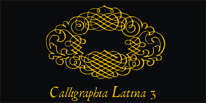 Calligraphia Latina 3 Font Poster 1