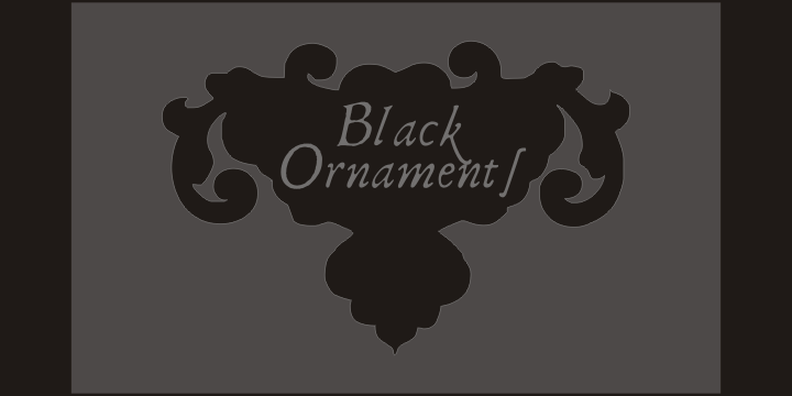 BlackOrnaments Font Poster 4