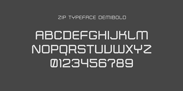 Zip Typeface Font Poster 9