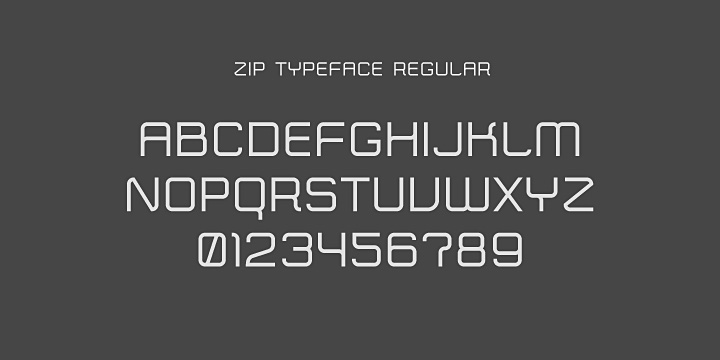 Zip Typeface Font Poster 7