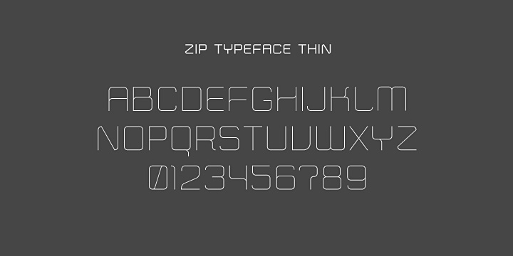 Zip Typeface Font Poster 3