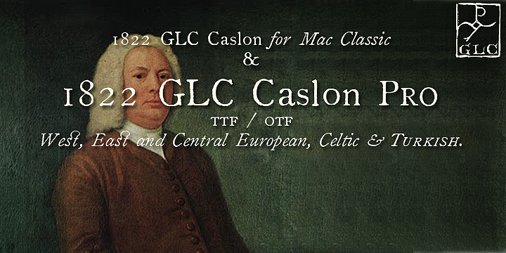 1822 GLC Caslon Pro Font Poster 1