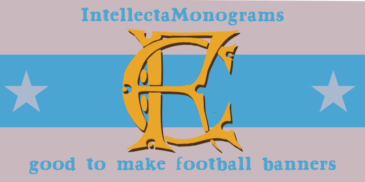 Intellecta Monograms Font Poster 44