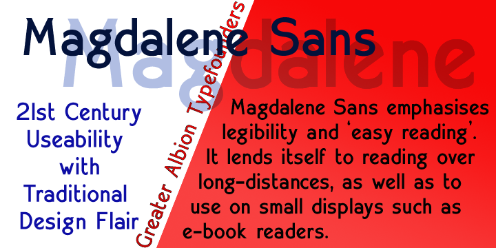 Magdalene Sans Font Poster 1