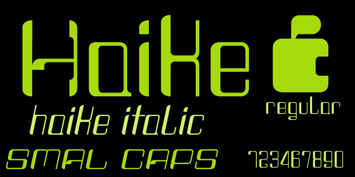 Haike Font Poster 5