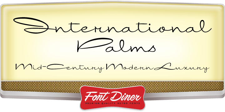 International Palms Font Poster 1