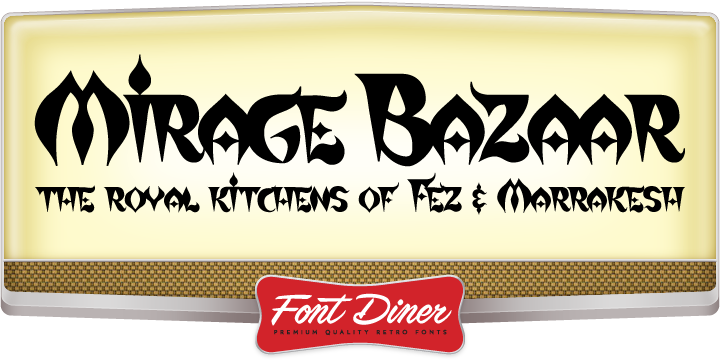 Mirage Bazaar Font Poster 1