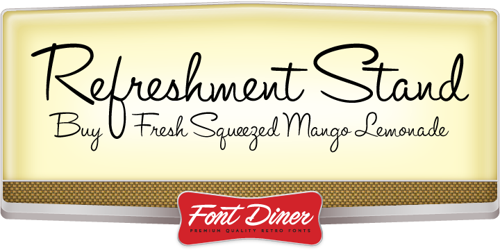 Refreshment Stand Font Poster 1