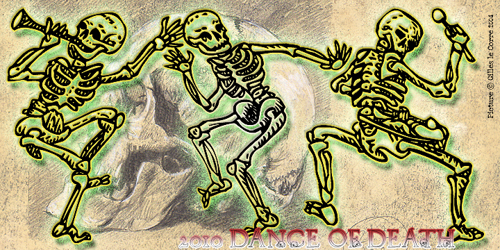 2010 Dance Of Death Font Poster 3
