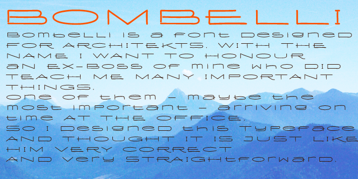 Bombelli Light Hand Font Poster 2