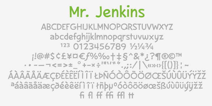 Mr. Jenkins Font Poster 3