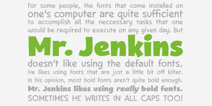 Mr. Jenkins Font Poster 5