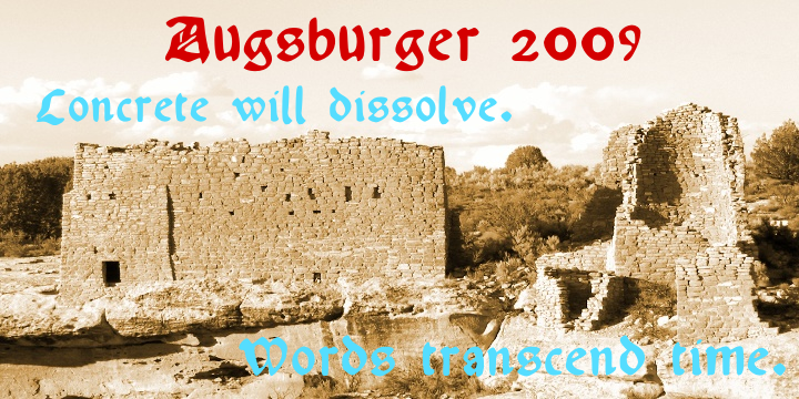 Augsburger2009 Font Poster 1