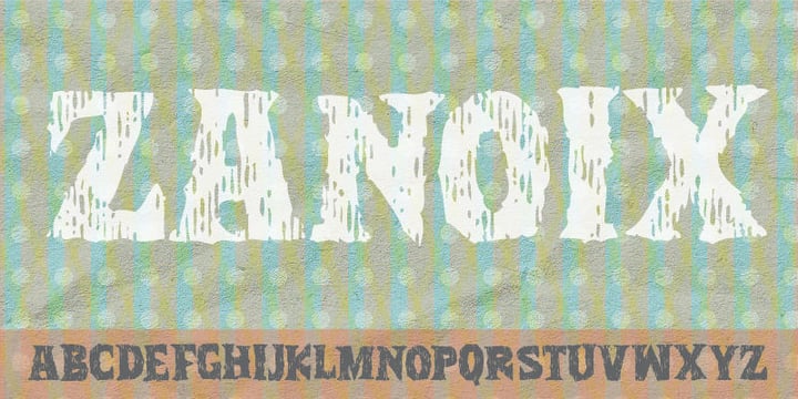 Zanoix Font Poster 1