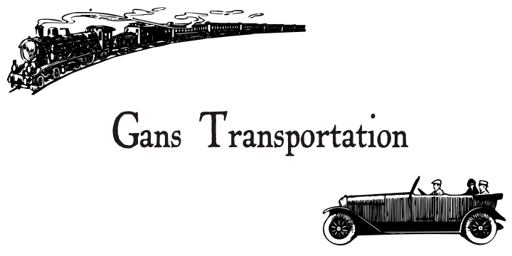 Gans Transportation Font Poster 9