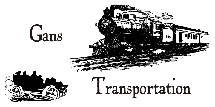 Gans Transportation Font Poster 5