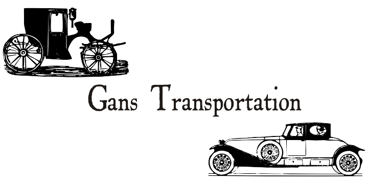 Gans Transportation Font Poster 3