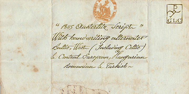 1805 Austerlitz Script Font Poster 1