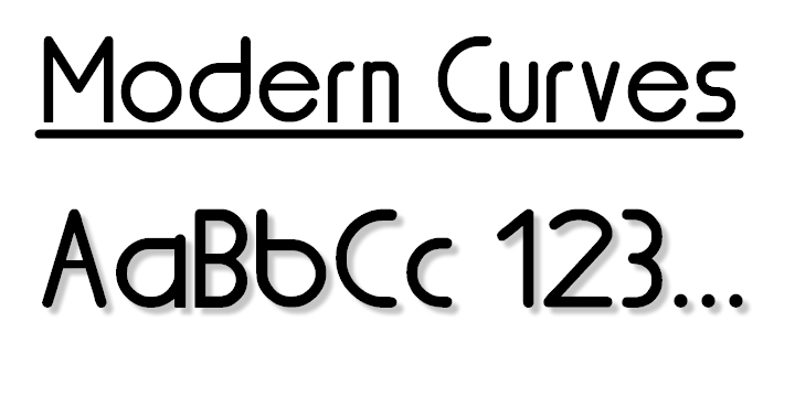 Modern Curves Font Poster 1