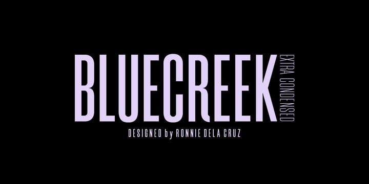 Blue Creek Font Poster 1