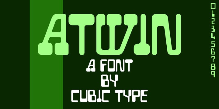 Atwin Font Poster 1