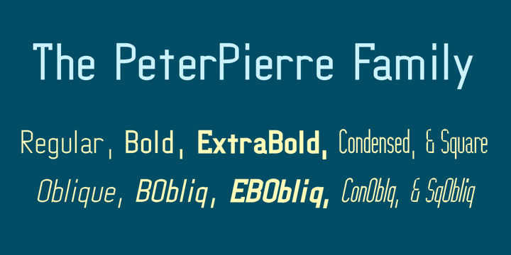 PeterPierre Font Poster 2