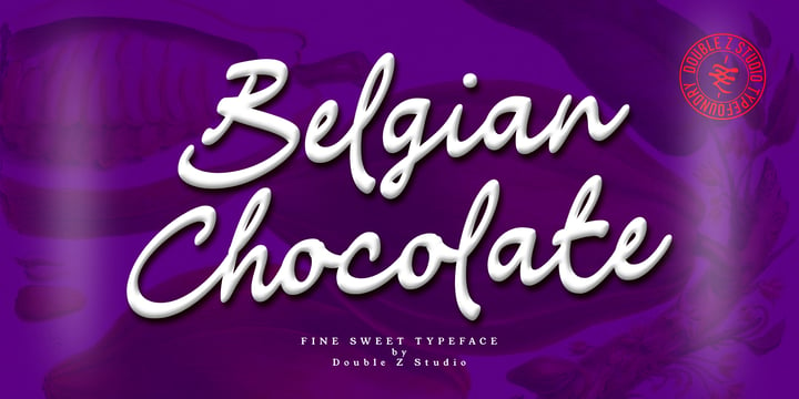 Belgian Chocolate Font Poster 1