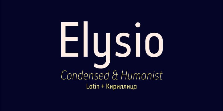 Elysio Font Poster 1