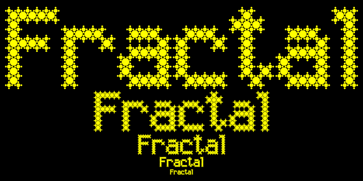 Fractal Font Poster 5