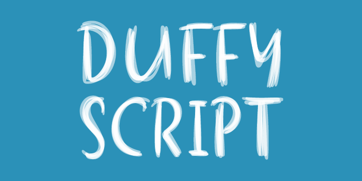 Duffy Script Font Poster 2