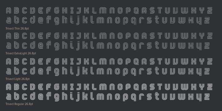 YWFT Trisect Font Poster 6