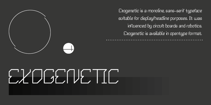 Image of Exogenetic Font