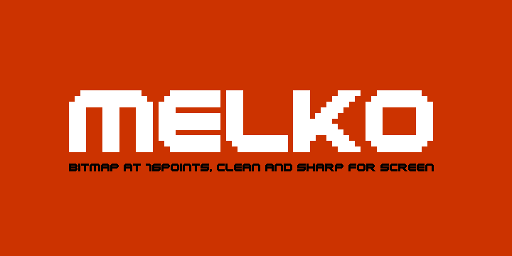 Melko Font Poster 2