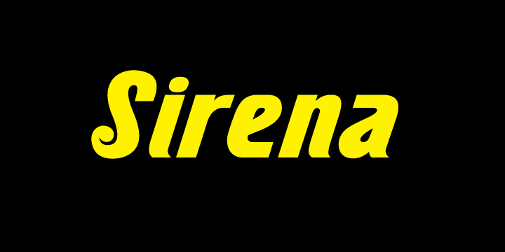 Sirena Font Poster 1