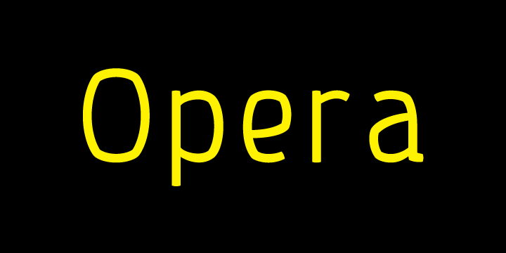 Opera Font Poster 1