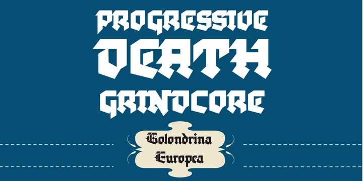 Golondrina Font Poster 4