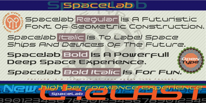 SpaceLab Font Poster 9